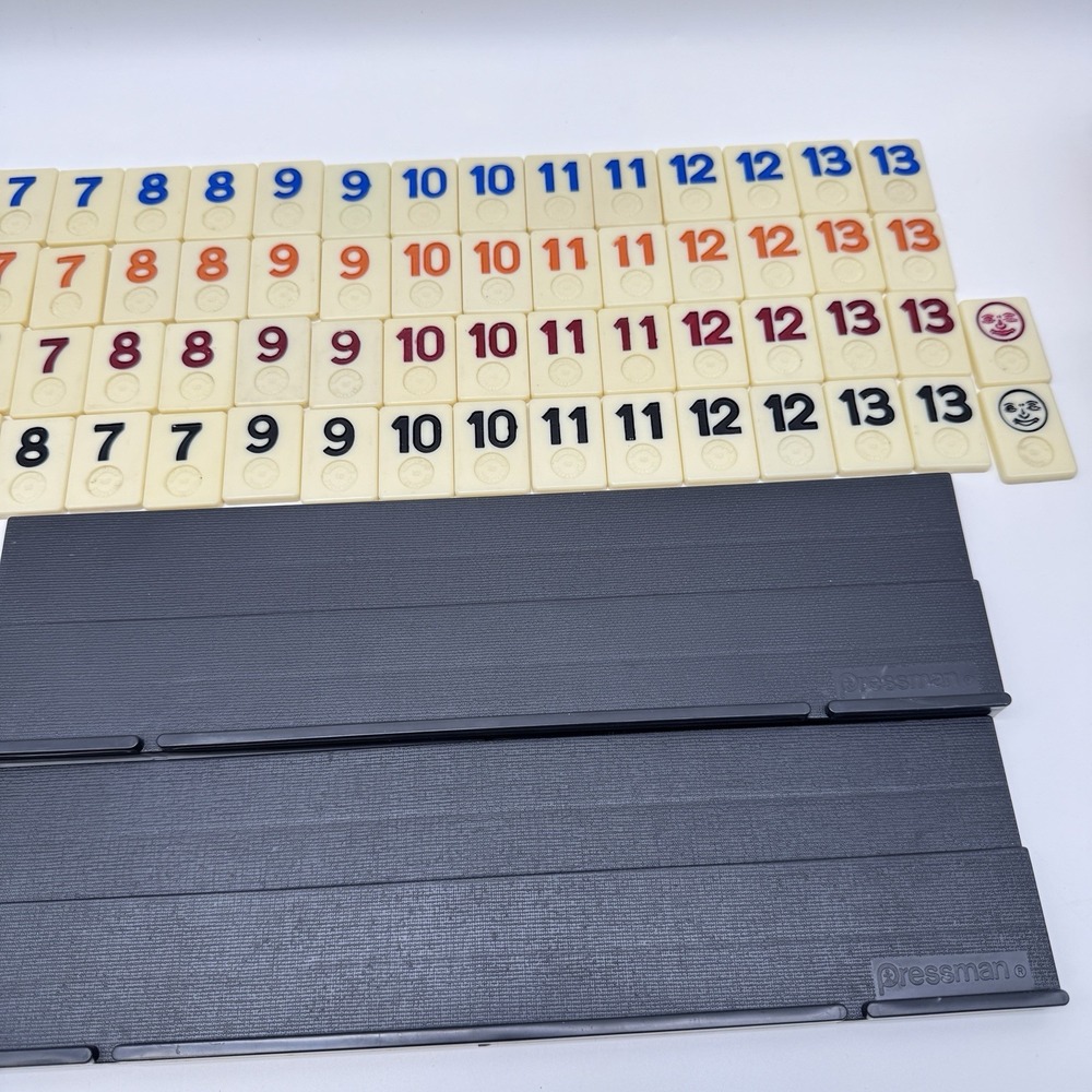 Original Rummikub Tile Game by Pressman Vintage 1980 No. 400, 3 pcs missing - Picture 3 of 5